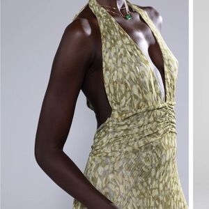 RESA Green Patterned Maxi Dress - worn once and dry cleaned!